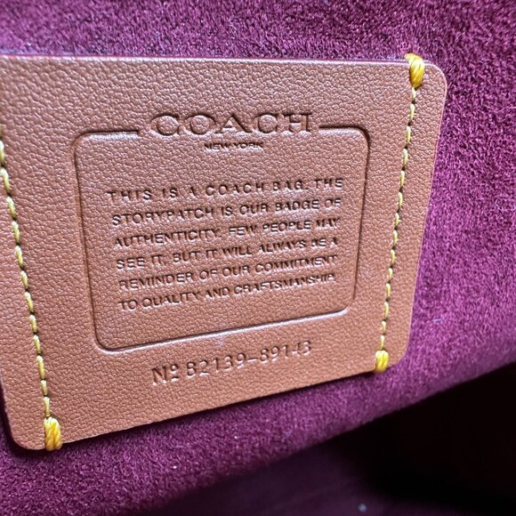 Coach Field Tote 2 Way Hand Shoulder With Horse /Carriage Print Style # 89143 - Picture 15 of 16